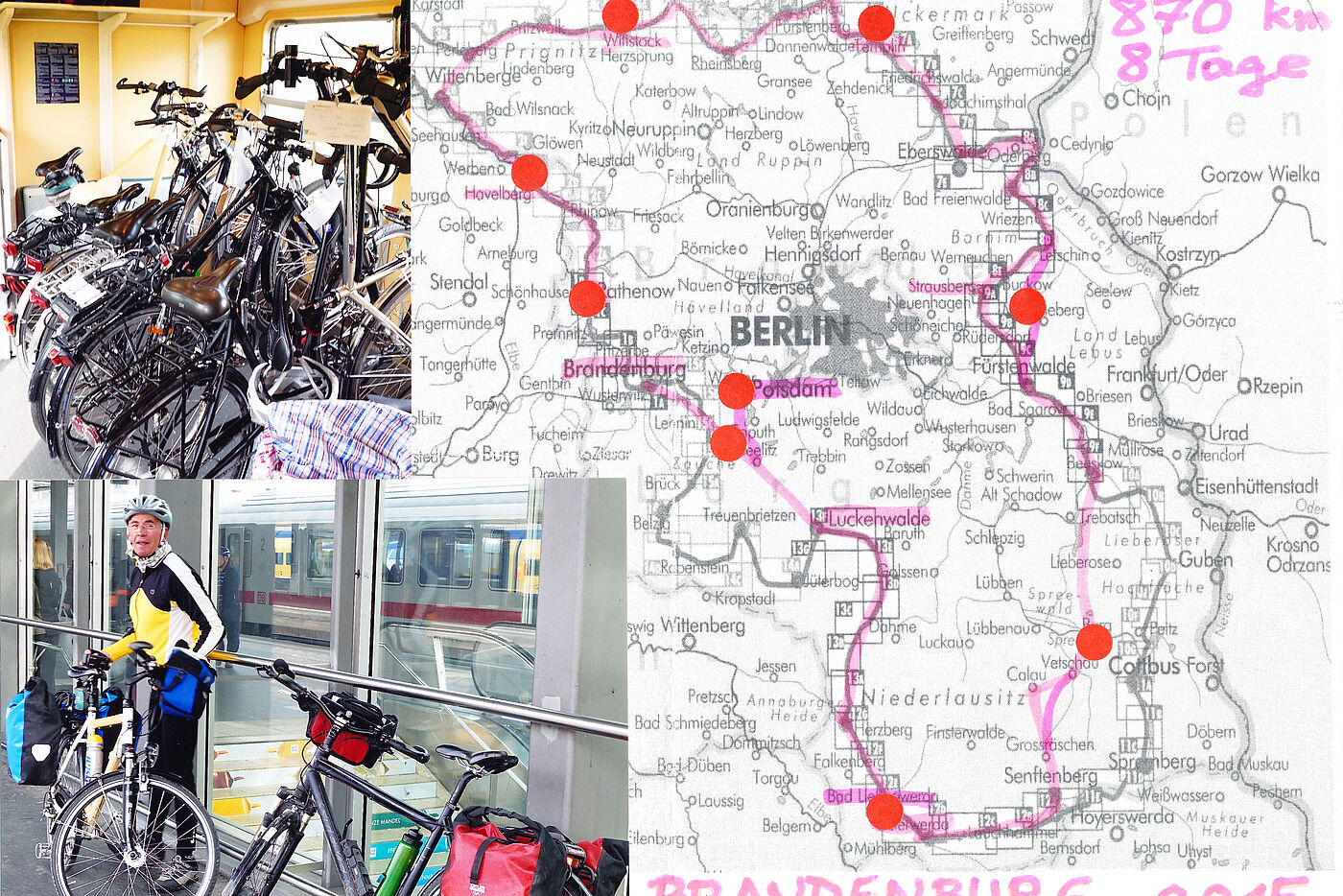 Brandenburg 2015 Route