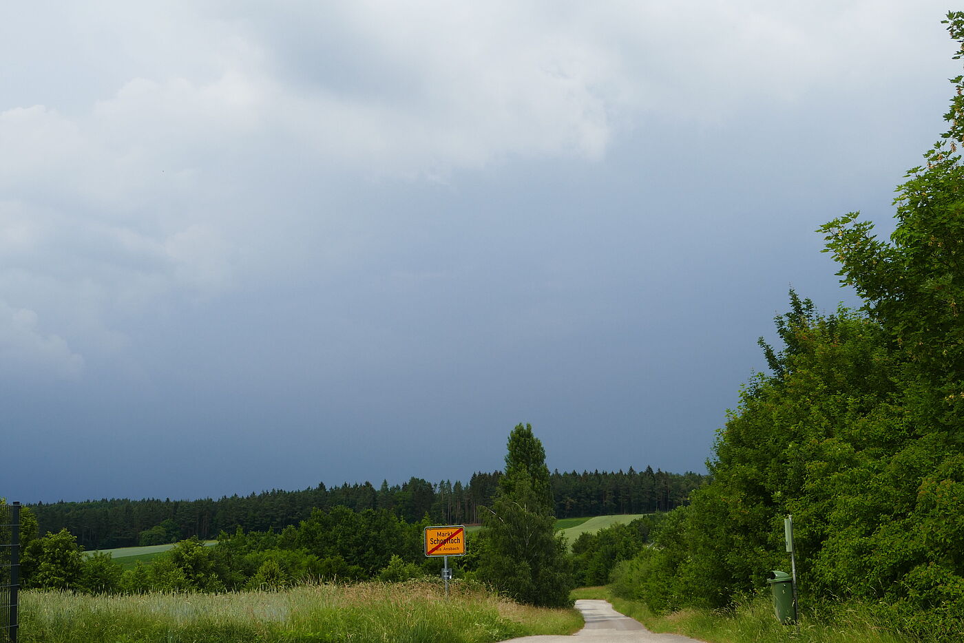 Gewitter auf der Frankenhöhe