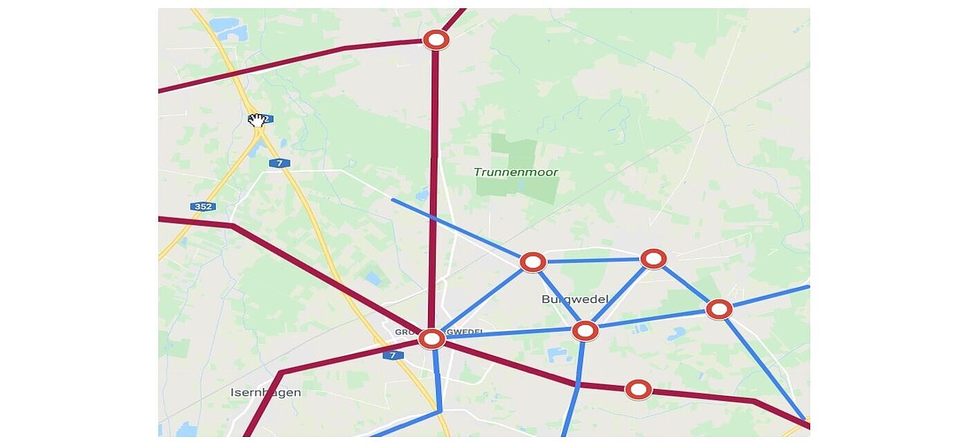 Überblick über die Kreis- und Landesstraßen in Burgwedel