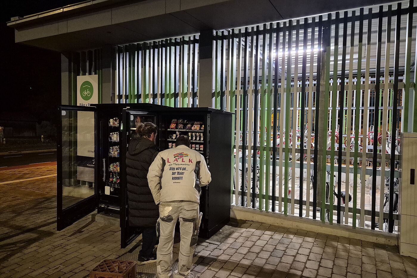 Einrichtung der Imbissautomaten