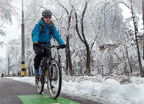 Radfahren im Winter