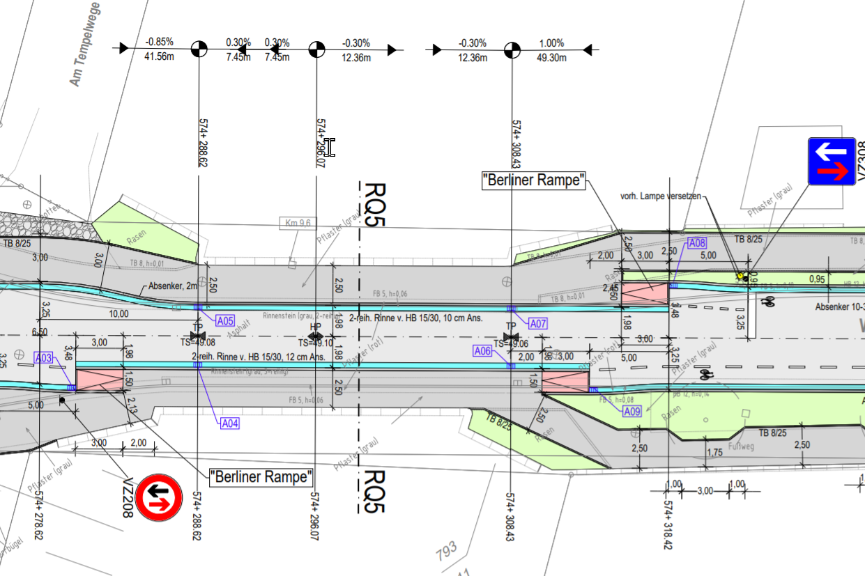 KBW OD K119, Unterführung Plan