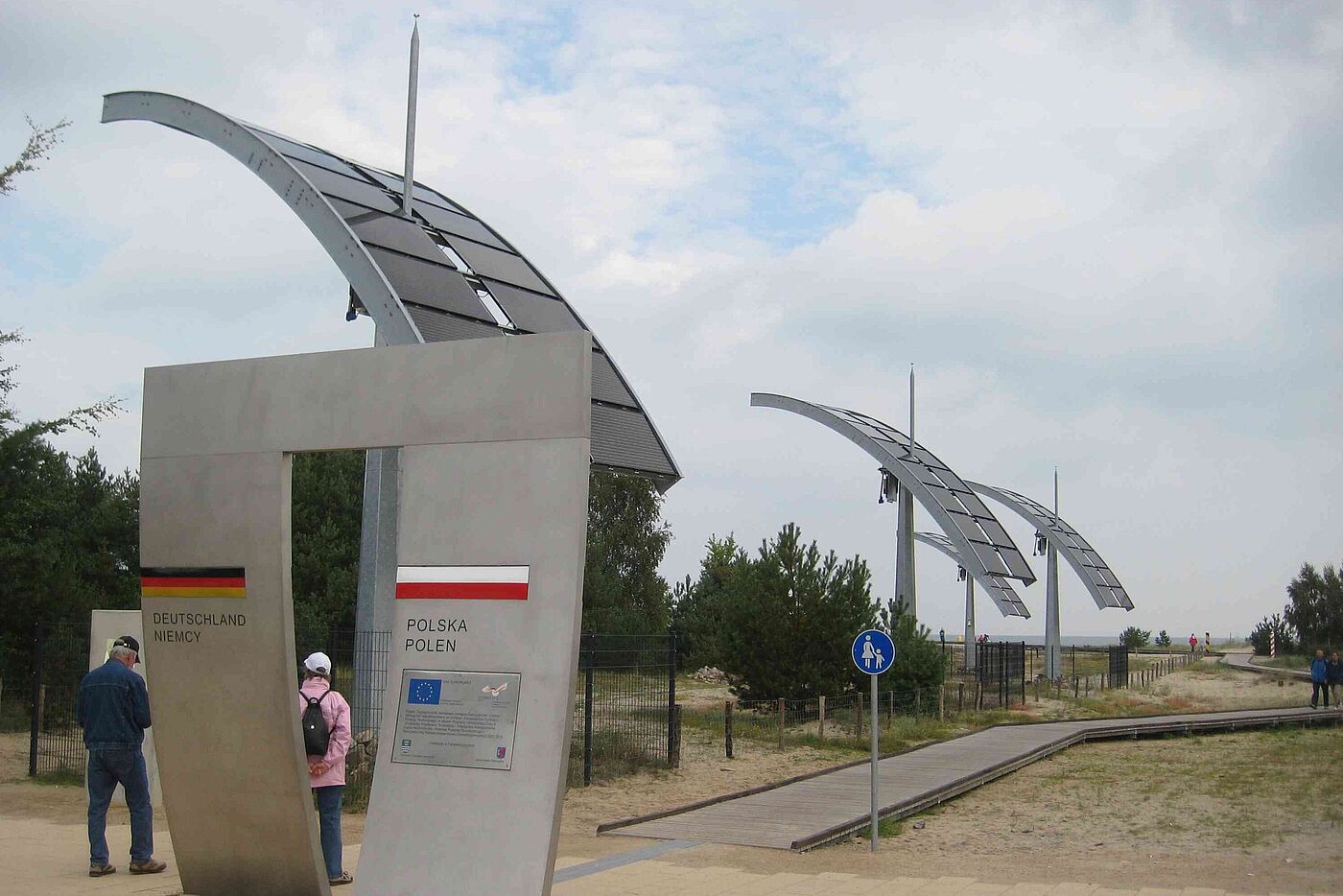 Usedom, Grenze Deutschland Polen