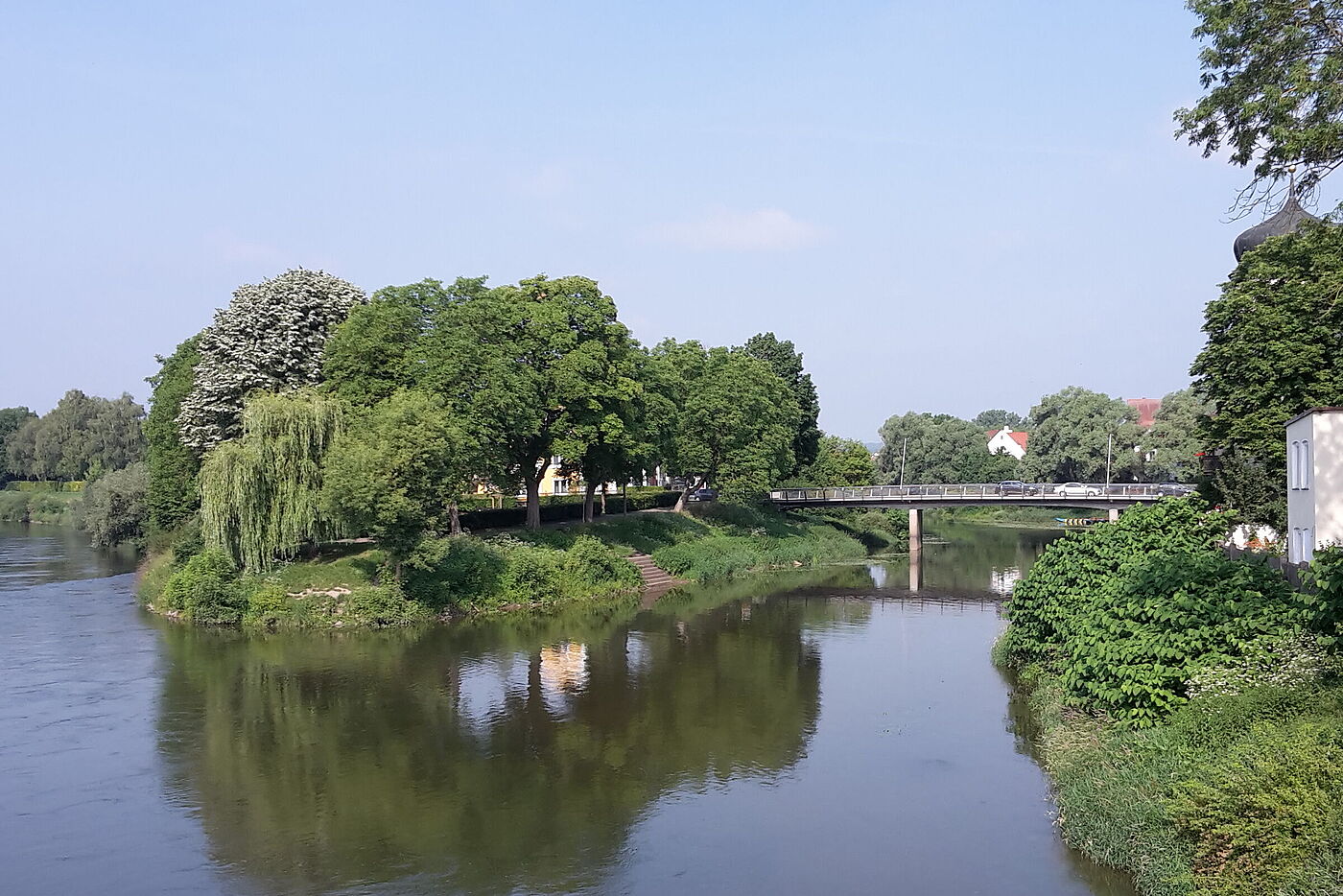 Donauwörth, Wörnitz mündet in die Donau