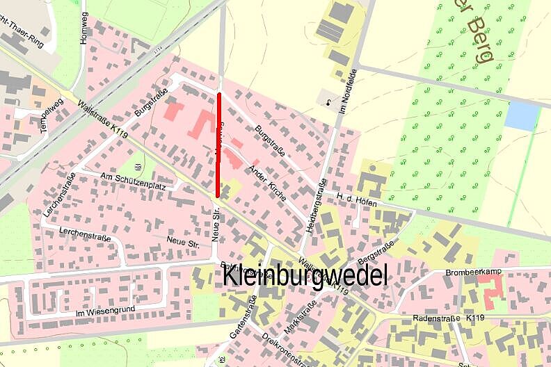 KBW Moorweg Karte