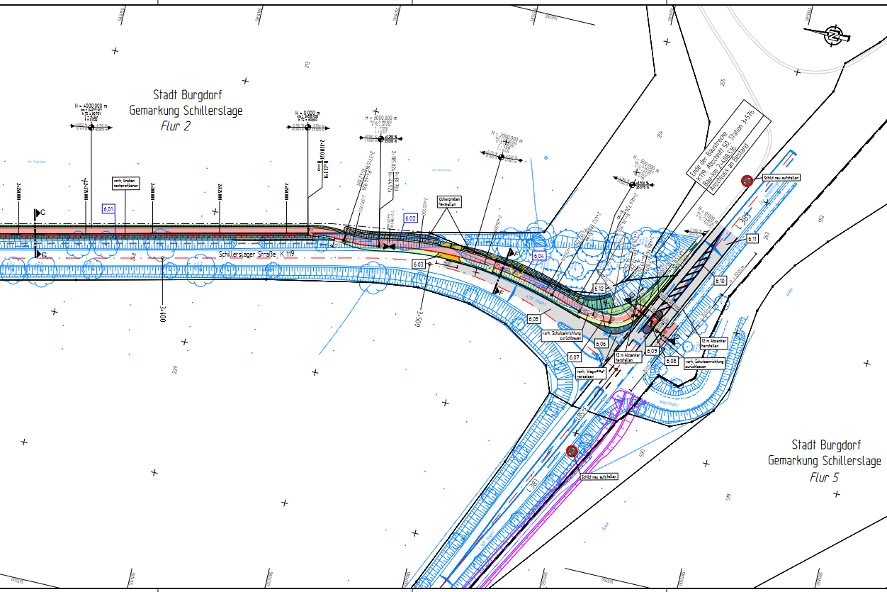 Plan U05.6 Einmündung in die L383 Plan U05.6 Einmündung in die L383