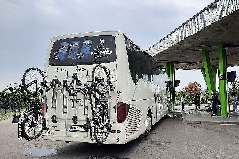 Fahrradtransport mit Bus