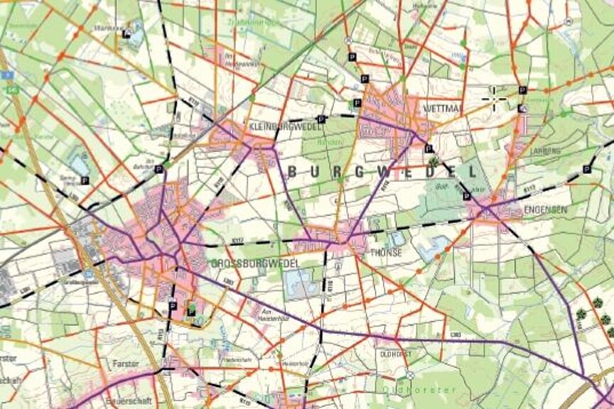 Radwegekarte Burgwedel Radwegekarte Burgwedel