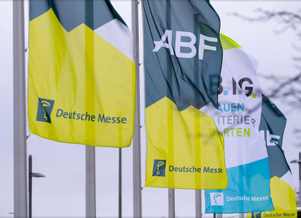 ABF Fahnen am Messegelände