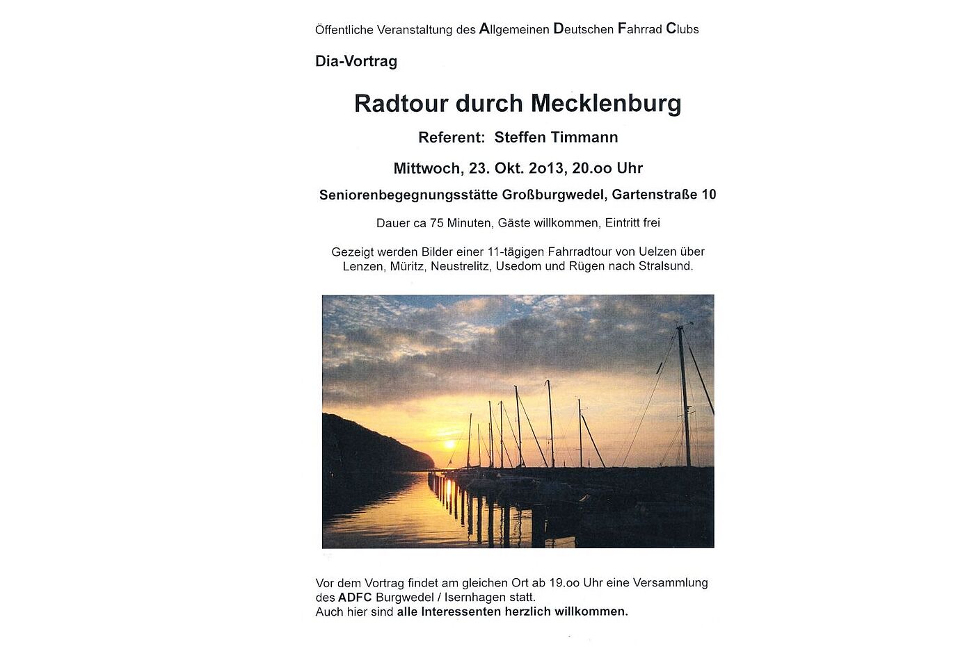Diavortrag 2013 Plakat
