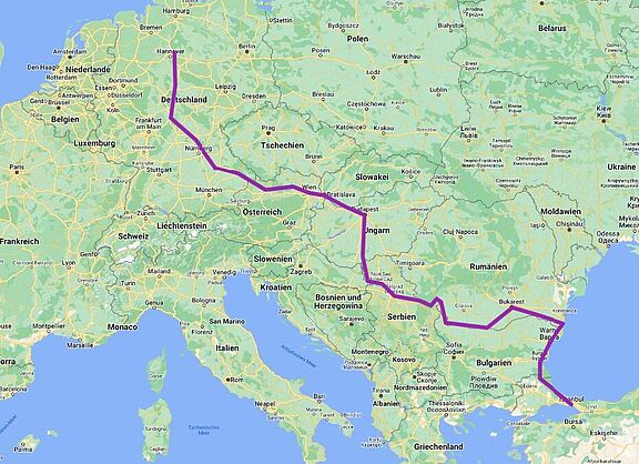 BUW_Donau_Istanbul_1988_Route_01