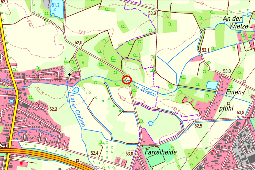 Isernhagen - Farrelheide Karte Isernhagen - Farrelheide