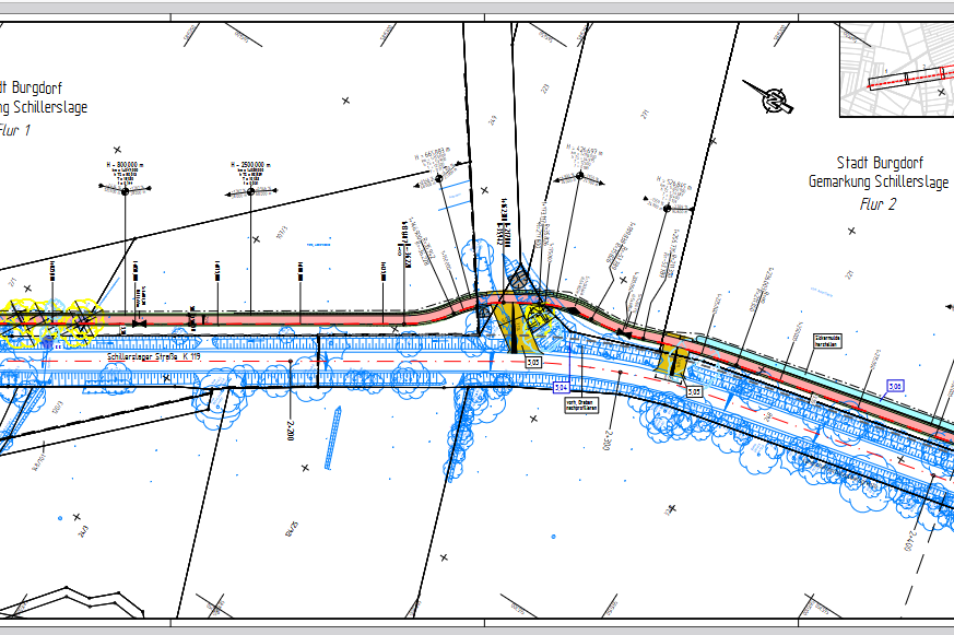 U05.3 Anschluss an Wirtschaftswege in Kurve U05.3 Anschluss an Wirtschaftswege in Kurve