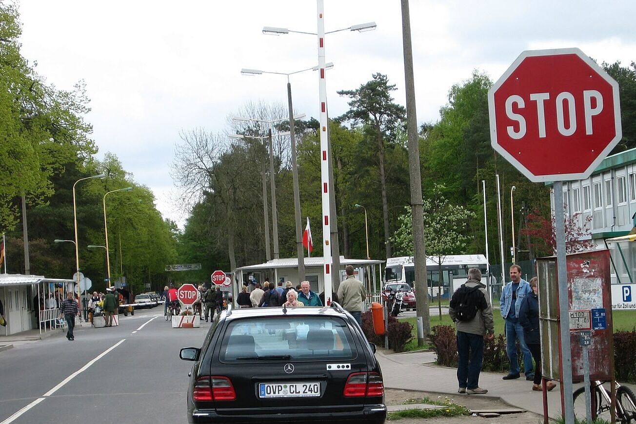Deutsch Polnische Grenze auf Usedom