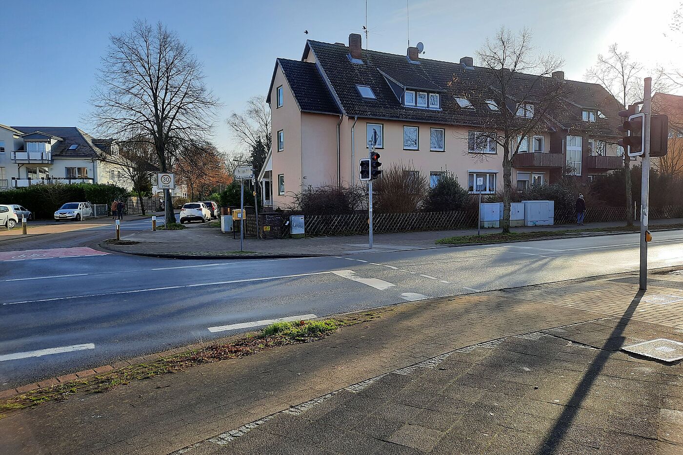 Radschulweg Bedarfsampel alt