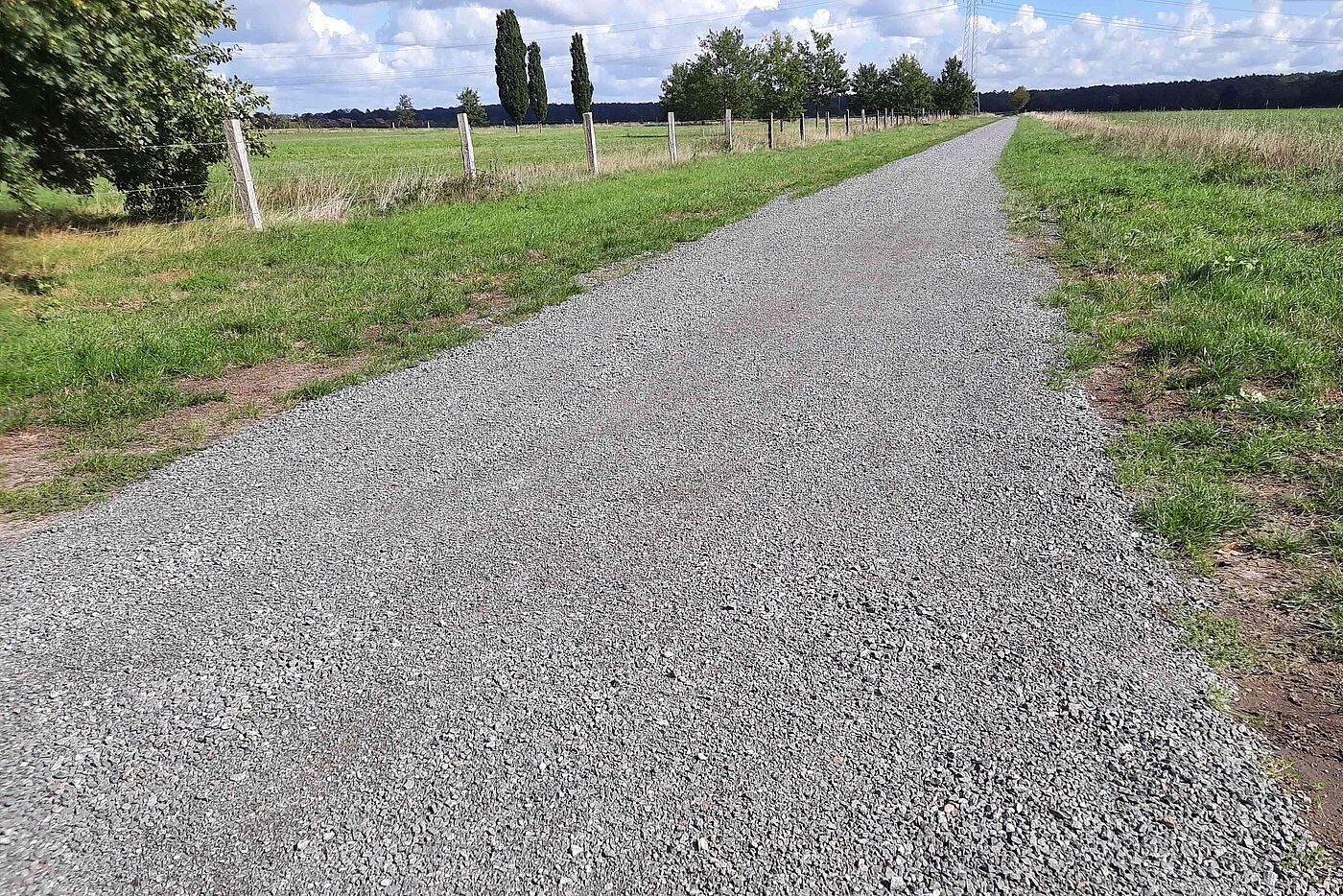 Verlängerung Radenstr frisch geschottert