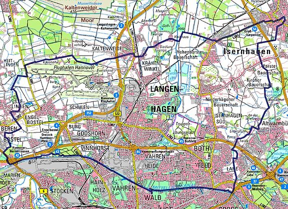 Rund um Langenhagen Karte