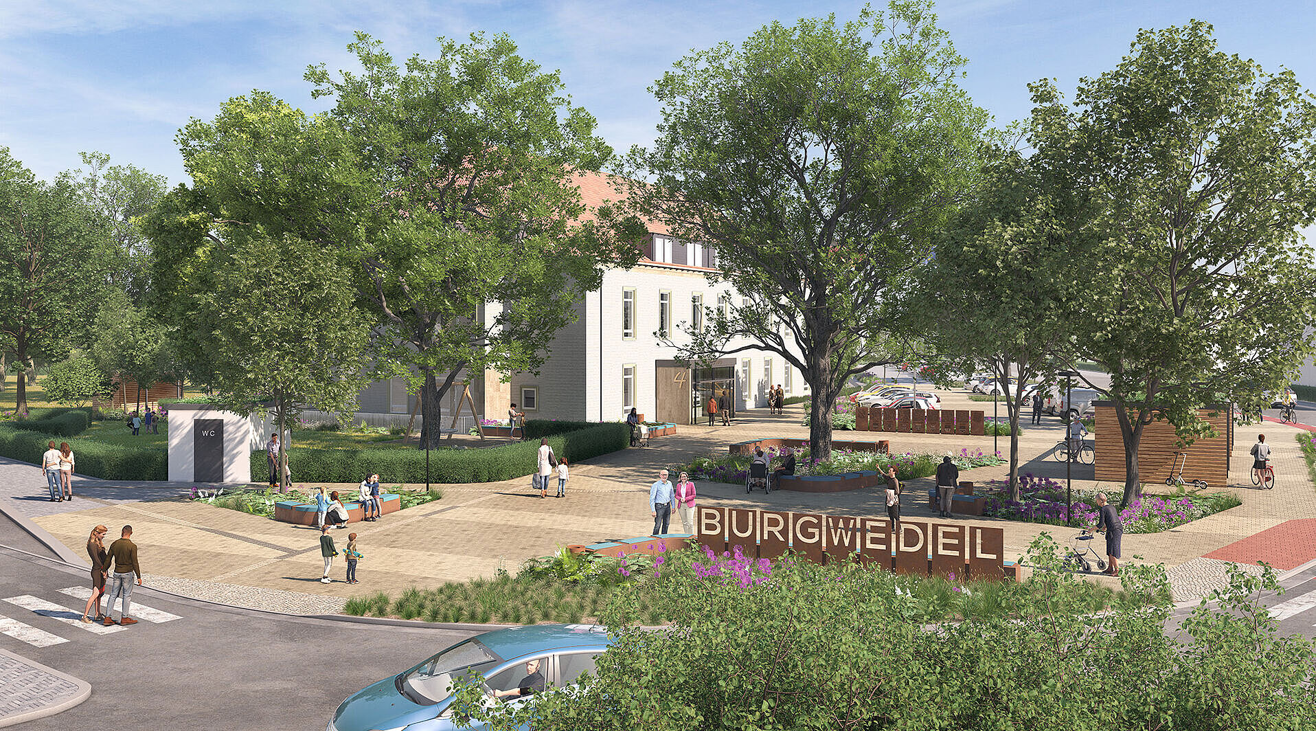 Rathaus Vorplatz Visualisierung