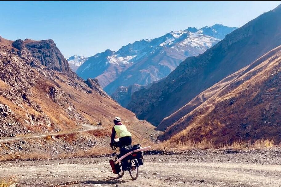 Abfahrt vom Khaburabot-Pass (3252m)