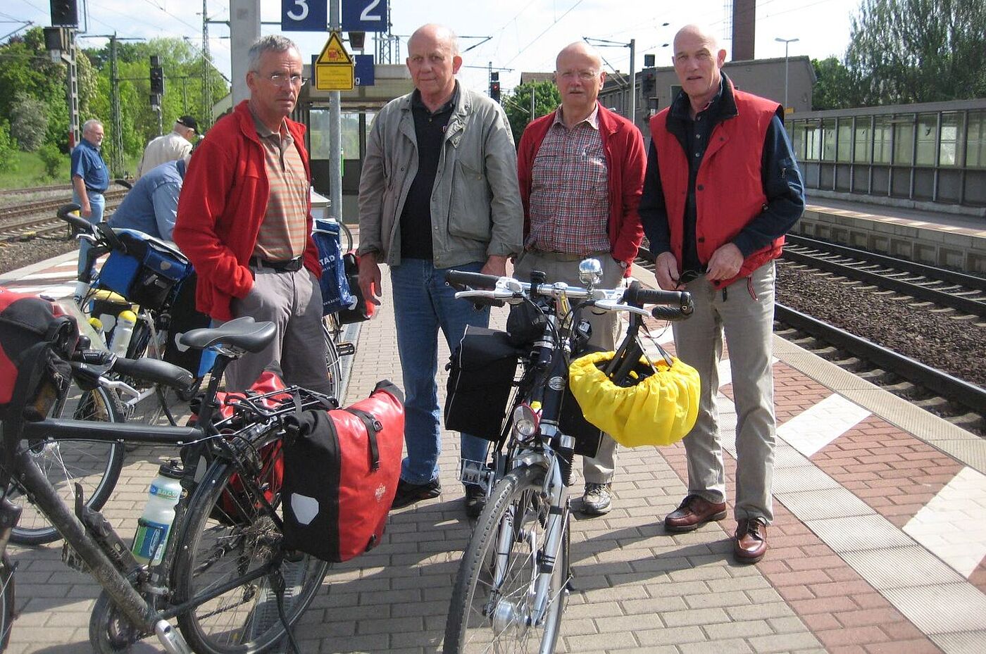 Die Gruppe: Manfred, Wolfram, Steffen, Franz