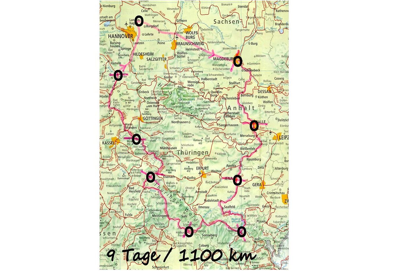 TH1 Saale Werra 2009 Karte