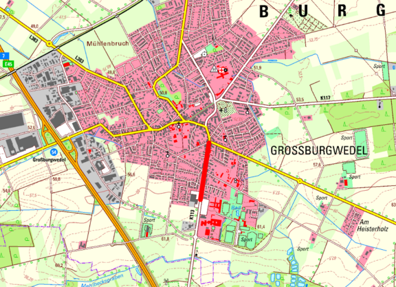 Hannov.Str. - Sperrung 11/25 - Karte