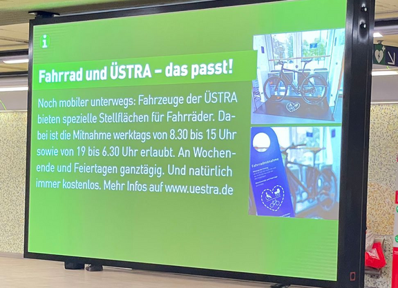 Uestra Fahrradmitnahme
