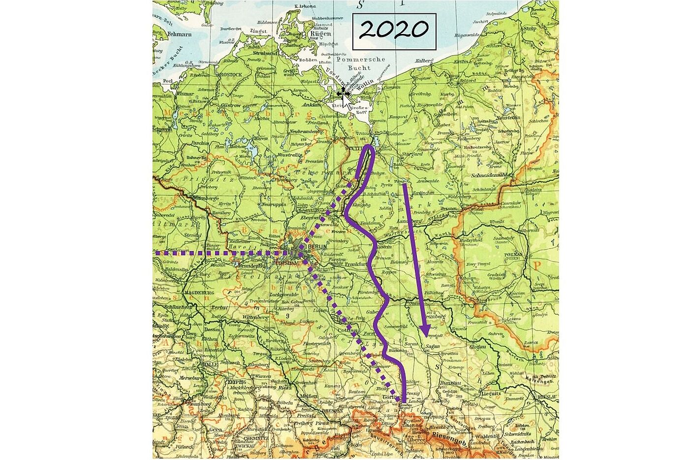 Oder Neisse SN Route Karte